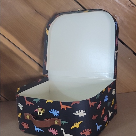 New! Christian Robinson Kids Dinosaur Storage Box with Handle and Latch. Storage - Picture 3 of 4